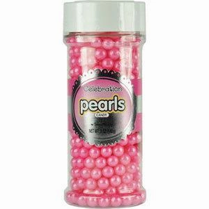Shimmer Bright Pink Candy Pearls 5 oz. Jars