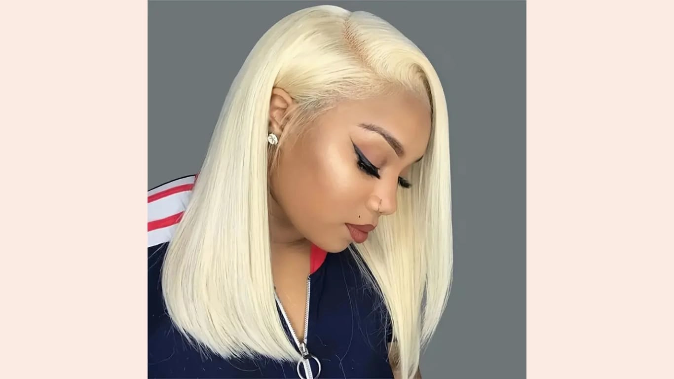 Shine bright with this sleek, 100% human hair blonde bob – soft, stylish, and ready to wear with a natural look and flawless finish.