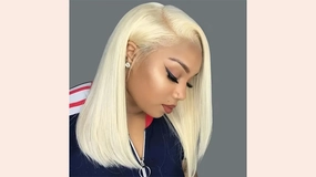 Shine bright with this sleek, 100% human hair blonde bob – soft, stylish, and ready to wear with a natural look and flawless finish.