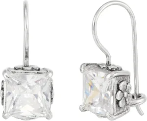 Silpada 'Crystal Clear' Sterling Silver Cubic Zirconia Drop Earrings
