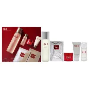 SK-II Pitera 6-Piece Set (Cleanser 0.57 Oz   Lotion 1 Oz   Essence 7.7 Oz   Skinpower Cream 0.49 Oz   2 Facial Masks)
