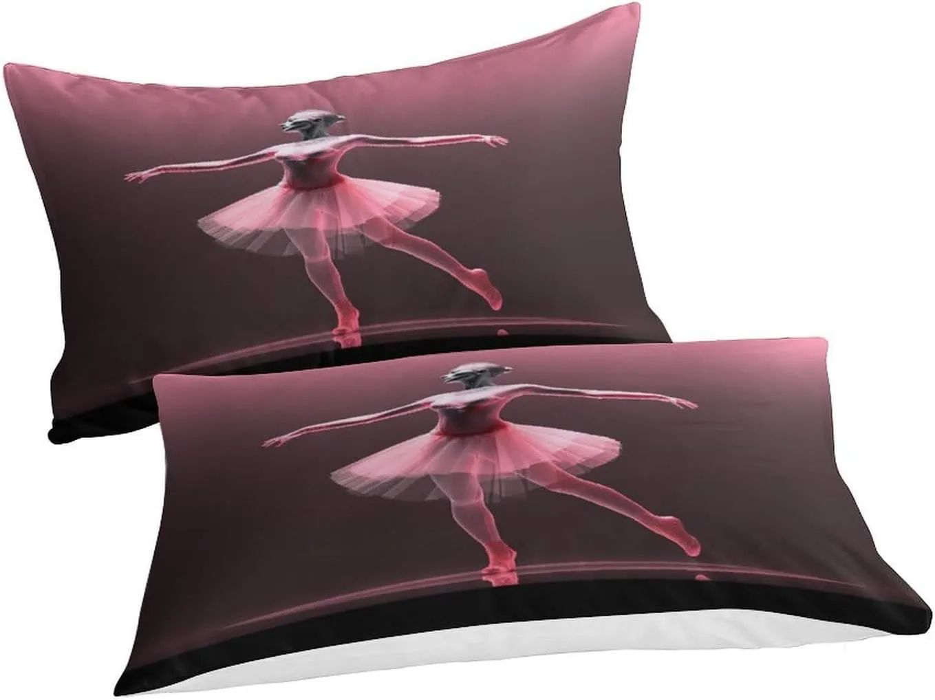 Skin-Friendly Ballerinas Bedding Set Cozy Quilt Cover 3D Printed Duvet Cover Luxe Ballets Comforter Covers with Pillowcases Microfiber for Boys and Girls 3 Pieces Twin（173x218cm）