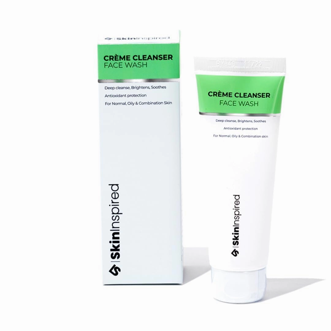 Skk-inn- Innspired Crème Cleanser Facewash | Complete Cleansing | Skin Brightening | Moisturising | For Normal, Combination, Oily & Acne-Prone Skin | Salicylic Acid   Lactic Acid   Vitamin C | 70 ml
