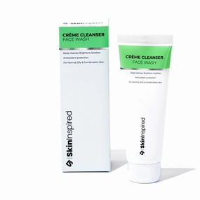 Skk-inn- Innspired Crème Cleanser Facewash | Complete Cleansing | Skin Brightening | Moisturising | For Normal, Combination, Oily & Acne-Prone Skin | Salicylic Acid   Lactic Acid   Vitamin C | 70 ml