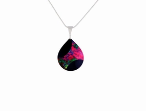 Small Starburst Pink Aluminium Pendant