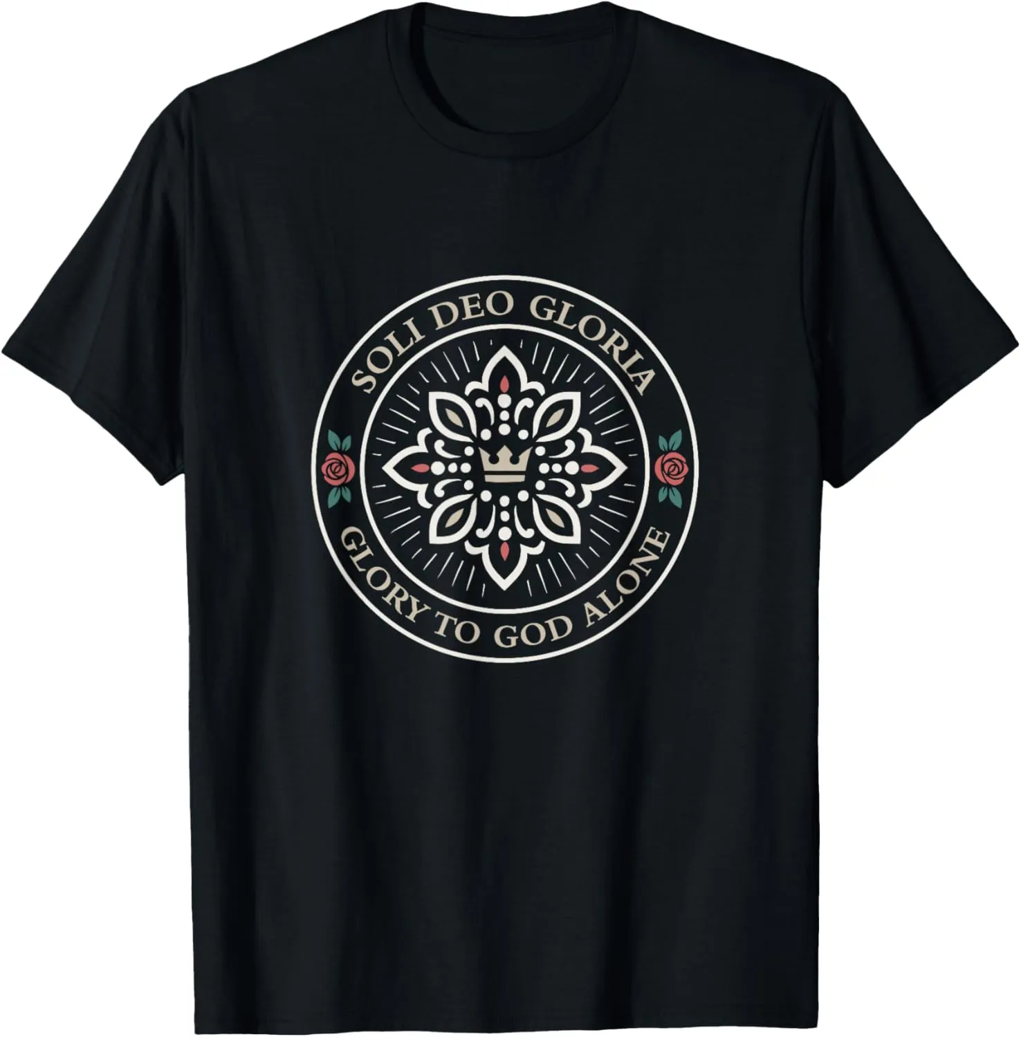 SOLI DEO GLORIA - GLORY TO GOD ALONE - 5 Solas - Reformation T-Shirt