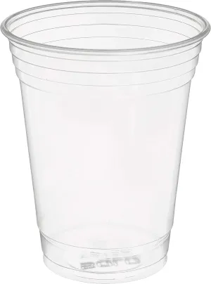SOLO Cup Company TP16D-1 Solo TP16D 16 oz Plastic Ultra Clear Cold Drink Cup (1 Pack of 50), 50 Count (Pack of 1)