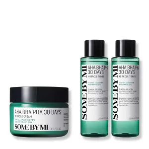 SOME BY MI AHA BHA PHA 30 Days Miracle Toner - Pack of 2   AHA BHA PHA 30 Days Miracle Cream