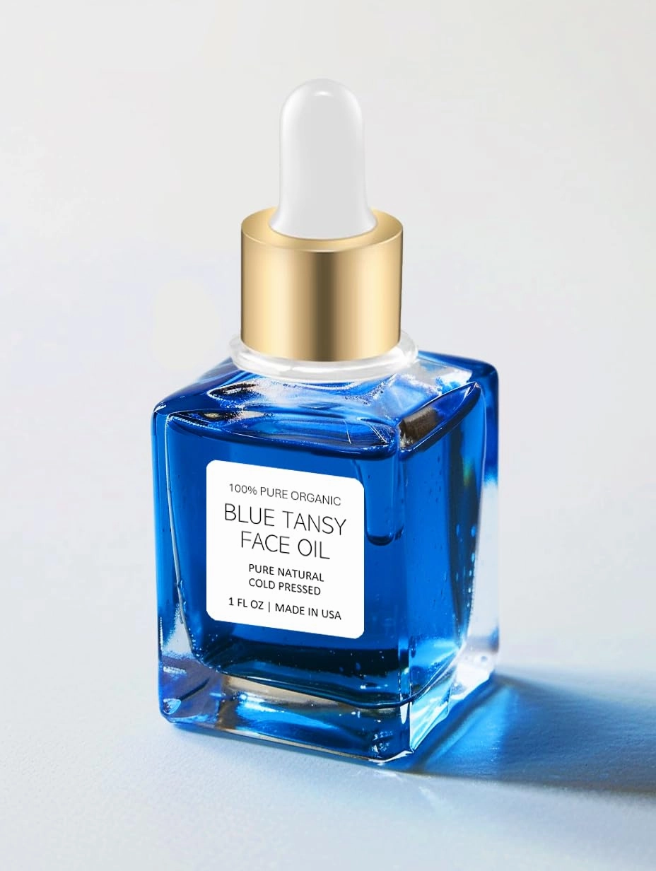 Sonora Bath & Flame Blue Tansy Face Oil - 100% Pure Blue Tansy Oil for Face - Noncomedogenic Blue Tansy Facial Oil for Sensitive and Acne Prone Skin