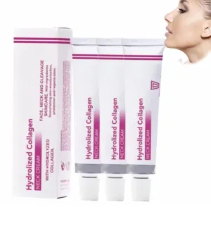Spain NECKPON Hydrolized Collagen Neck Cream, Neck Firming Cream Tightening Sagging Skin Anti Aging Collagen Firming Cream for Neck (3pcs)