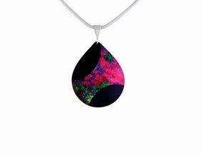 Starburst Pink Aluminium Pendant