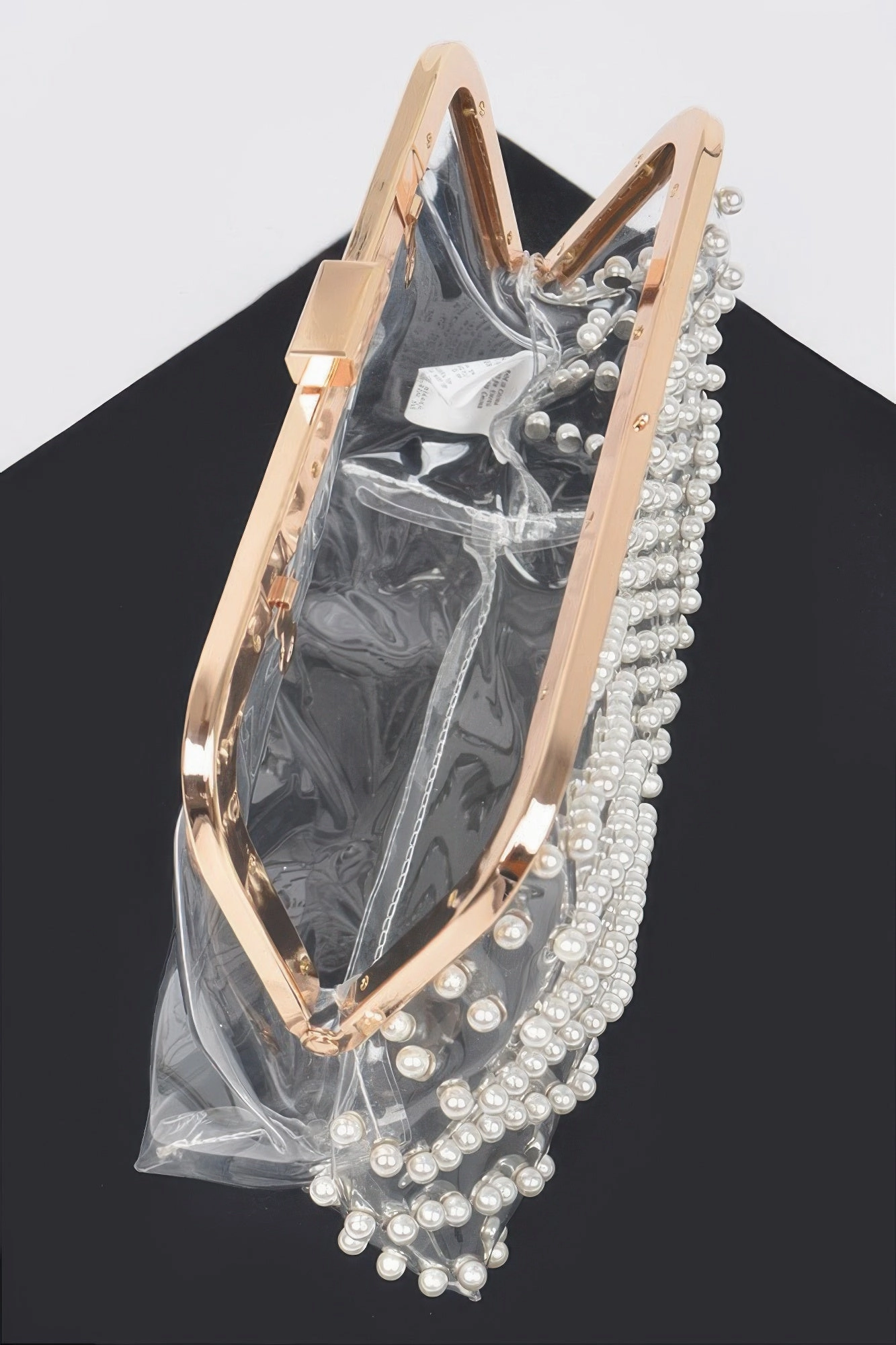 Stone Studded Transparent Clutch