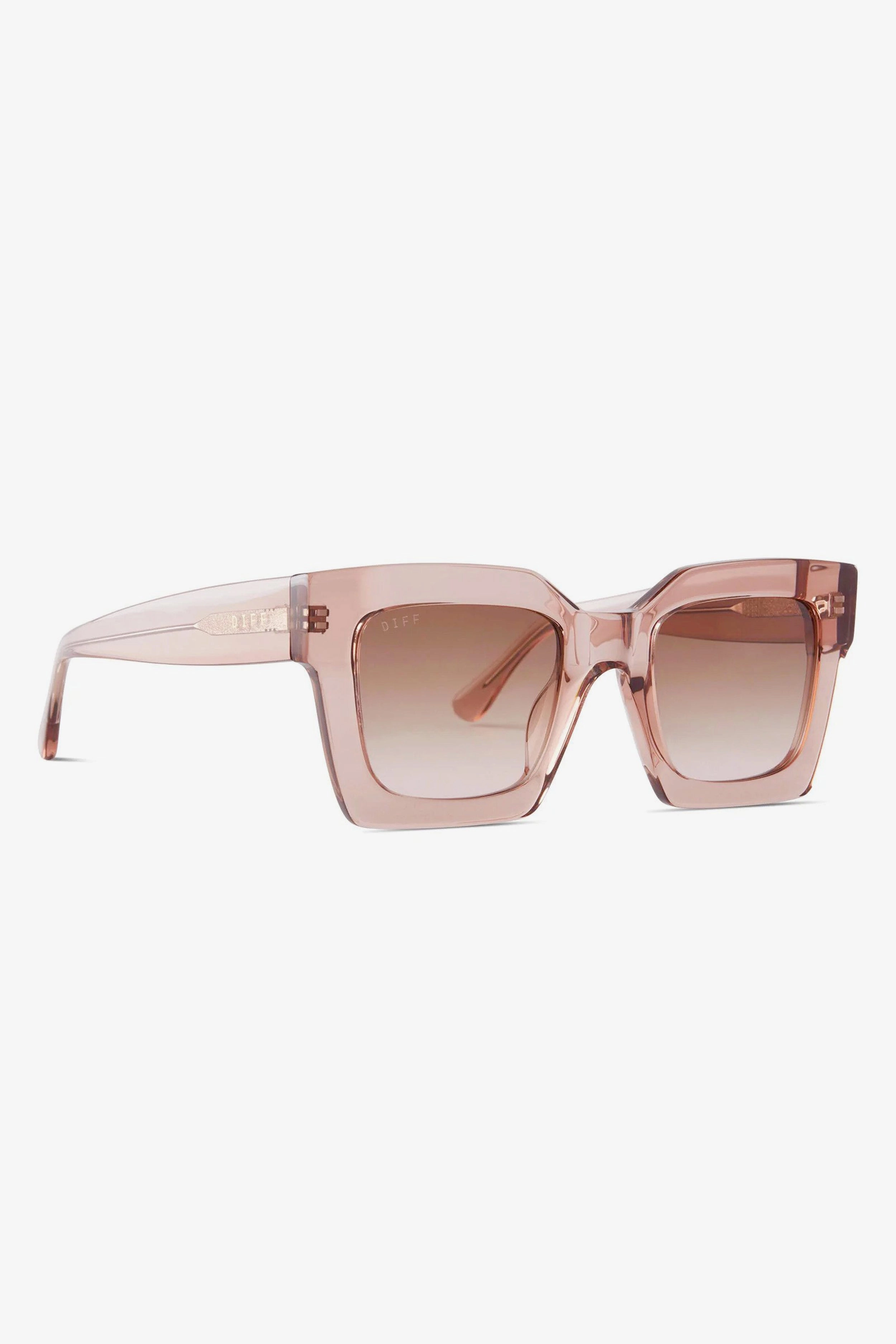 Stone Taupe Rose Gradient Dani Sunglasses
