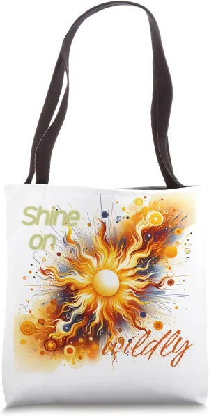 Sunshine Inspired Abstract Art Vibrant Expression Tote Bag