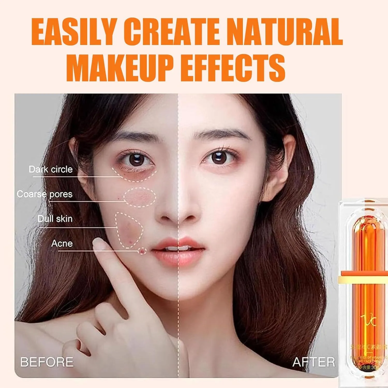 Swarous Vitamin C Makeup Tone Up Cream, Five Vitamin C Tone-Up Cream, Multi 4-In-1 Face, Concealer, Face Primer and Makeup (2)