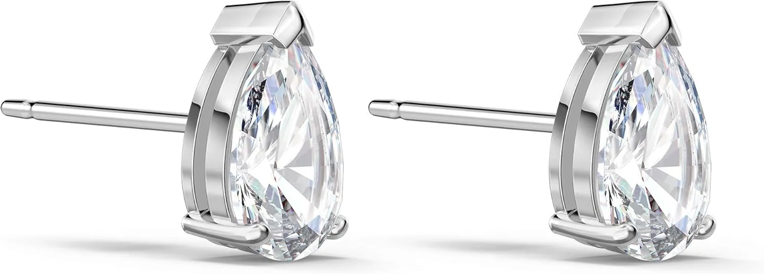 Swarovski Attract Pear Jewelry Collection, Rhodium Finish, Clear Crystals