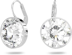 Swarovski Bella Drop Earrings, Round Cut Crystal, Lever Back Closure