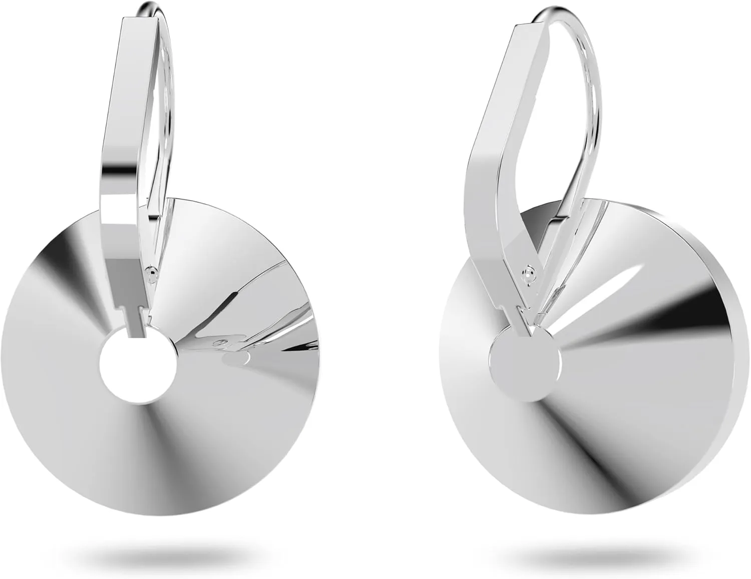 Swarovski Bella Drop Earrings, Round Cut Crystal, Lever Back Closure