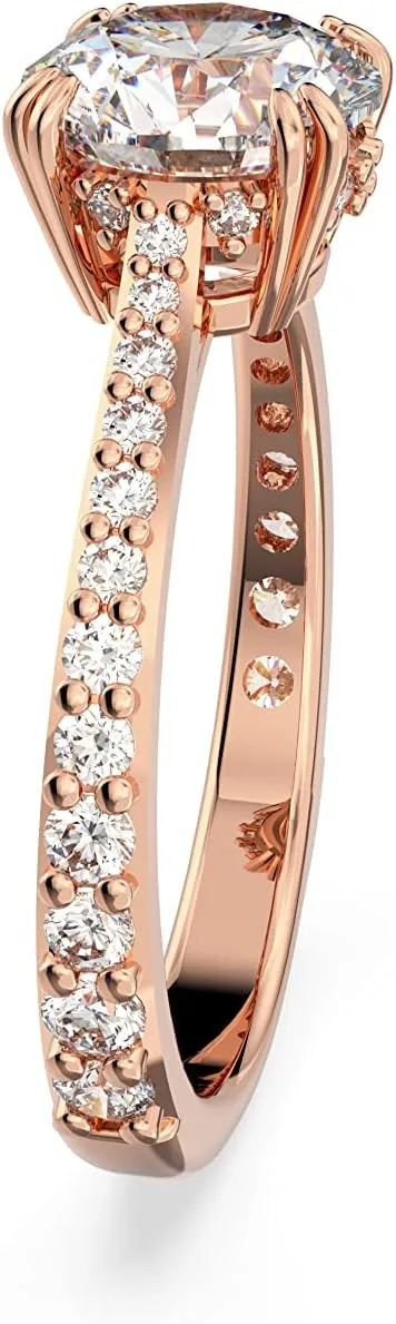 Swarovski Constella Cocktail Ring Jewelry Collection, Princess Cut, Clear Crystals