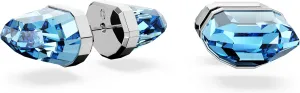 SWAROVSKI Lucent Pierced Stud Earrings, Bright Blue Crystals on a Rhodium Finished Setting, Part of the Swarovski Lucent Collection