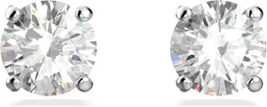 Swarovski Tennis Bracelet and Earring Jewelry Collection, Rhodium Finish, Clear Crystals