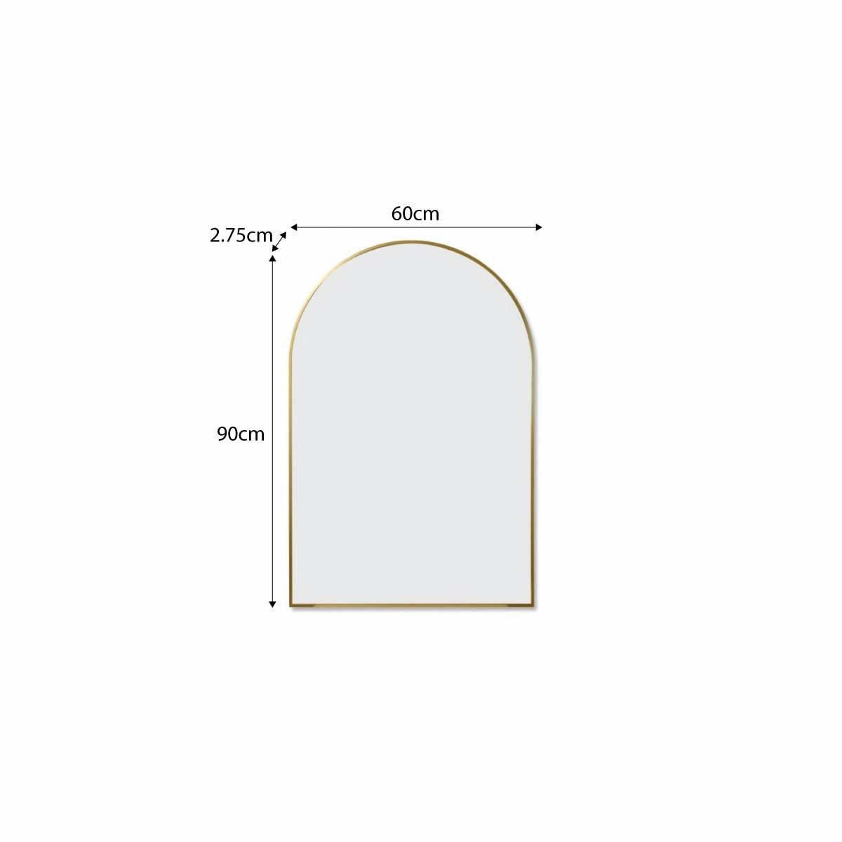 Tait Metal Arch Mirror - Gold