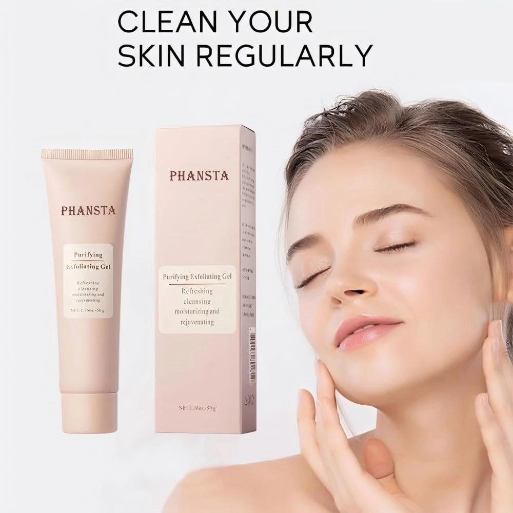 Tanrewsis Exfoliating Gel, Purifying Enzymes Exfoliating Gel, Tanrewsis Cleansing Purifying Cream for Face & Body (3 pcs, 1.76 oz)
