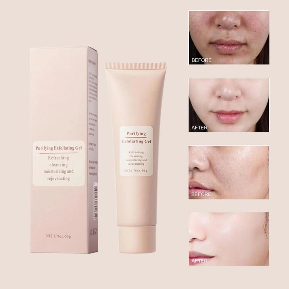 Tanrewsis Exfoliating Gel, Purifying Enzymes Exfoliating Gel, Tanrewsis Cleansing Purifying Cream for Face & Body (3 pcs, 1.76 oz)