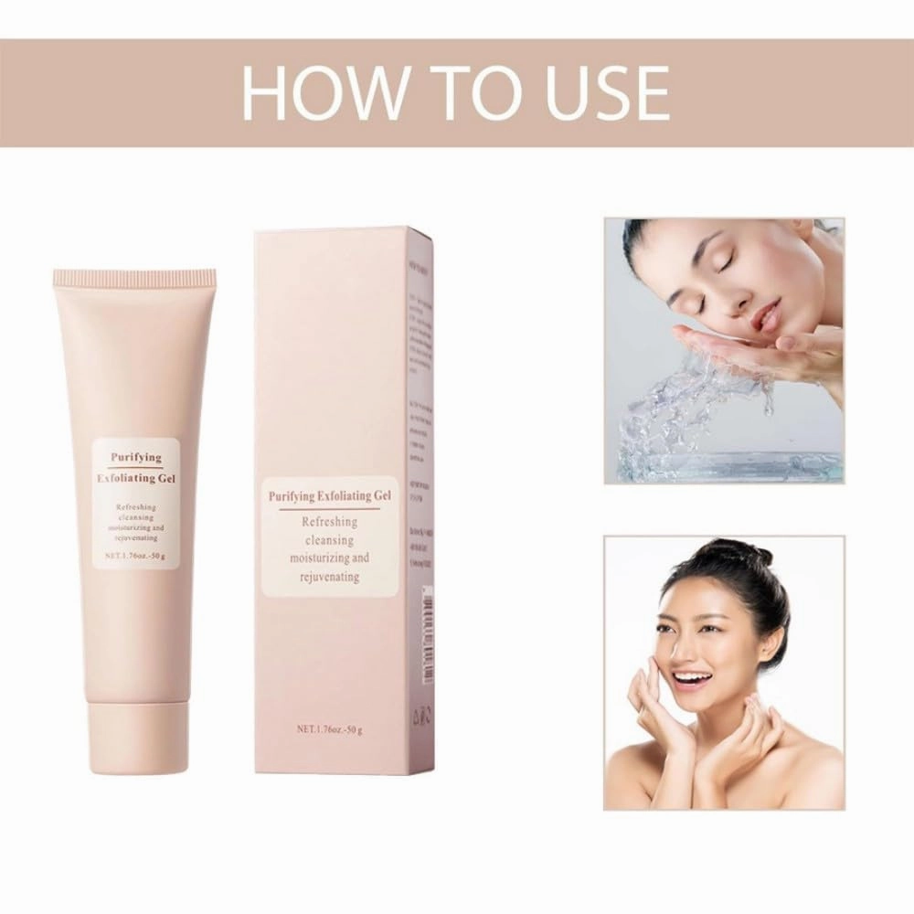 Tanrewsis Exfoliating Gel, Purifying Enzymes Exfoliating Gel, Tanrewsis Cleansing Purifying Cream for Face & Body (3 pcs, 1.76 oz)