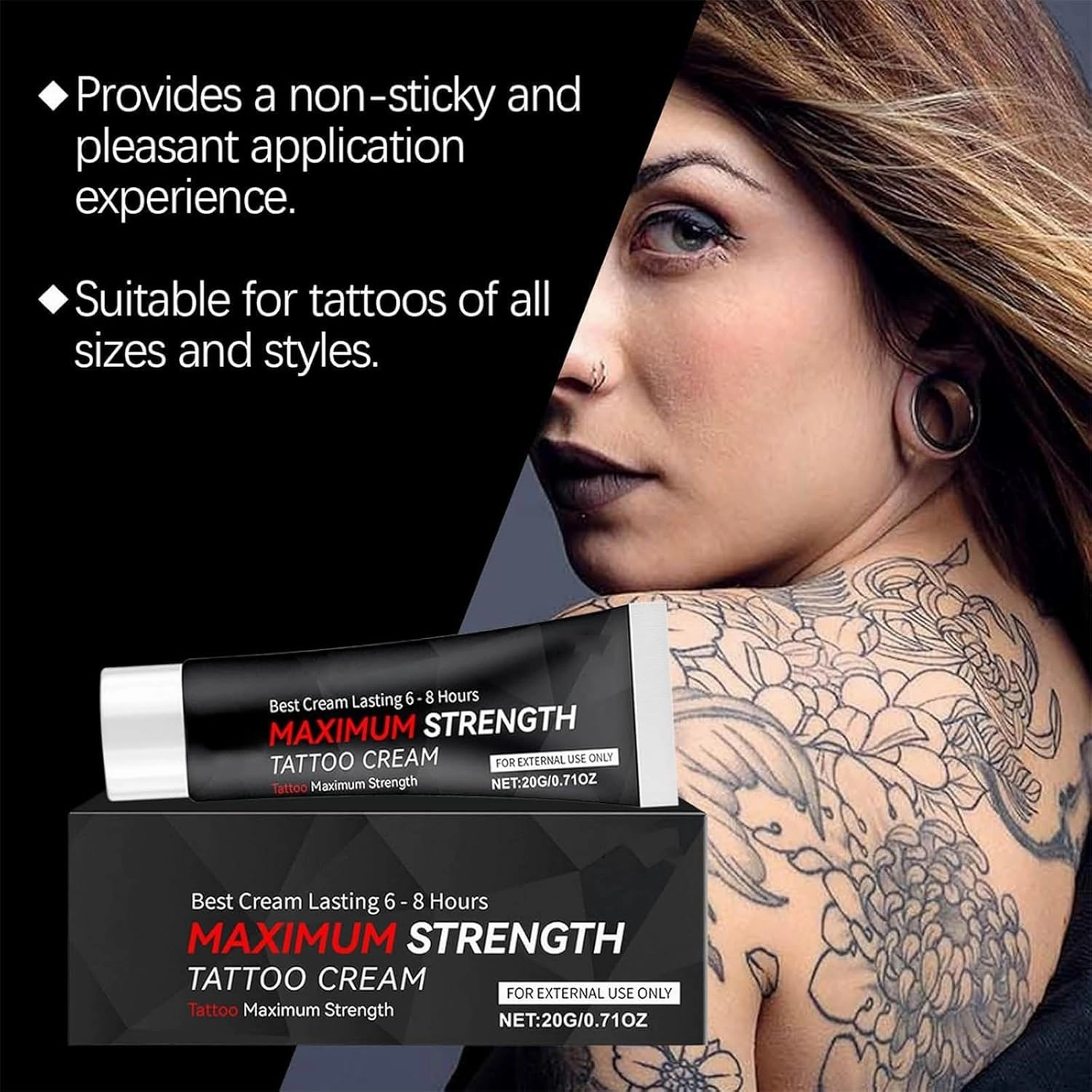 Tattoo Numibing Cream Gel, Soothing Gel Joint Nourishing Care Stick, Up to 6 Hours Extra Strength for Tattoos, Moisturizes and Soothes Joint Skin Caring for Dry Skin (1pc)