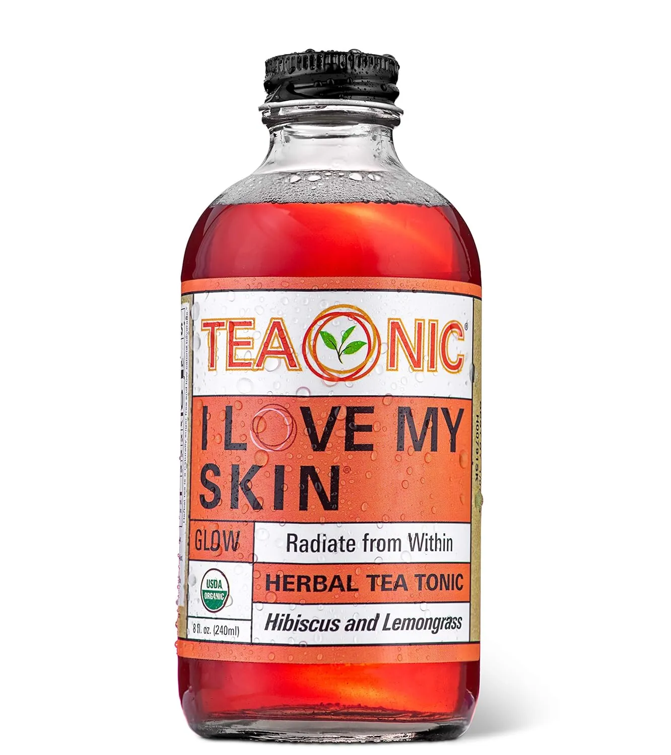 TEAONIC I Love My Skin Detox Tea, Refreshing Herbal Tea With Hibiscus And Lemongrass, Zero Calorie, Sugar-Free, Caffeine-Free, Pack of 12, 8 Fl. Oz Each
