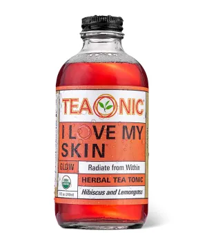 TEAONIC I Love My Skin Detox Tea, Refreshing Herbal Tea With Hibiscus And Lemongrass, Zero Calorie, Sugar-Free, Caffeine-Free, Pack of 12, 8 Fl. Oz Each