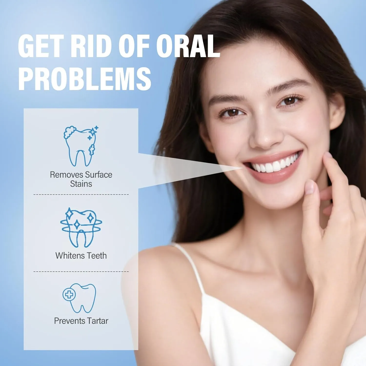 Teeth Whitening Powder - Teeth Whitener, Rapid Stain Removal & Tooth Whitening, No Sensitivity, Fresh Mint Flavor, Achieve a Radiant Smile