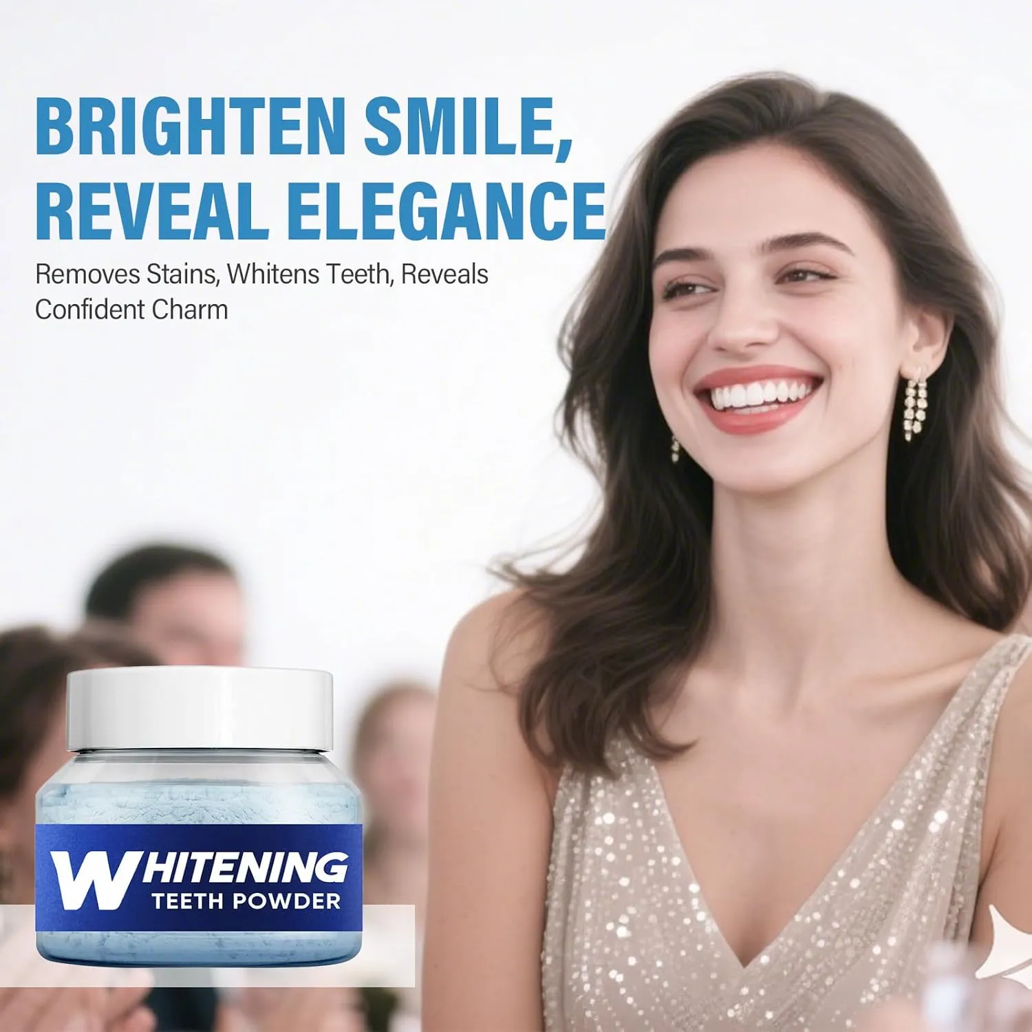 Teeth Whitening Powder - Teeth Whitener, Rapid Stain Removal & Tooth Whitening, No Sensitivity, Fresh Mint Flavor, Achieve a Radiant Smile