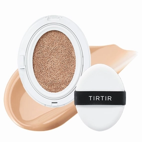 TIRTIR My Glow Cream Cushion | Natural Coverage, Hydrating, Dewy, Glow Finish, 24-Hours Long Lasting, Moisture barrier, Korean Cushion, Pack of 1 (0.63 oz.), #21N Ivory