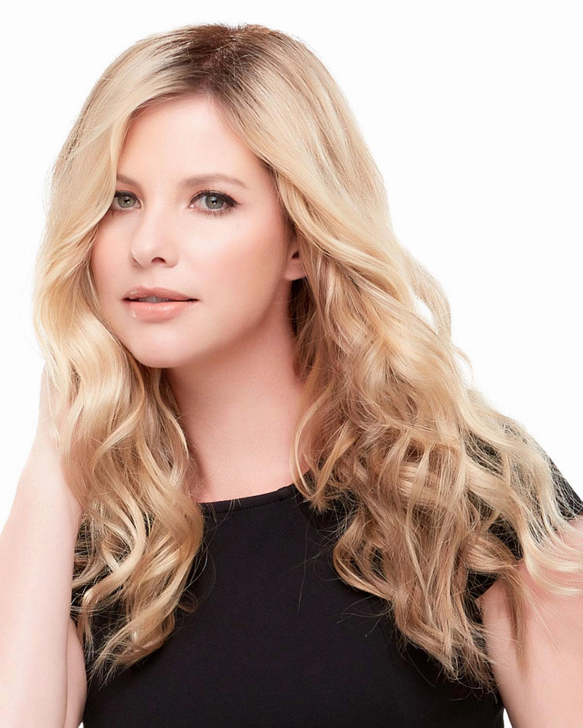Top Wave 18 Inch Long Wavy Jon Renau Womens Topper Double Monofilament Base Clip In Hairpiece Easihair Color 14/26S10