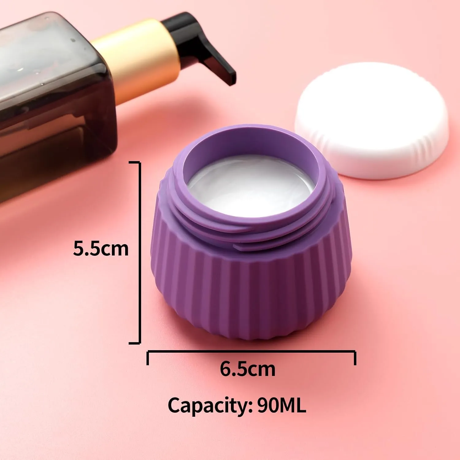 Travel Bottles for Toiletries 8 Pack, Tsa Approved Travel Size Toiletries 3 oz, Travel Containers for Toiletries, with Clear Bag, Leak Proof Silicone Squeezable Travel Essentials Creams Jars