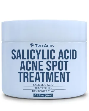 TreeActiv Invisible Acne Spot Treatment, 150  Treatments, Salicylic Acid & Tea Tree Oil No Show Spot Treatment for Cystic & Hormonal Acne, Works for Blackheads & Whiteheads