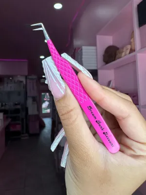 TRISH COSMETICS| 90° Fiber Tip Tweezer For Eyelash Extensions| (DREAM LIFE COLLECTION)