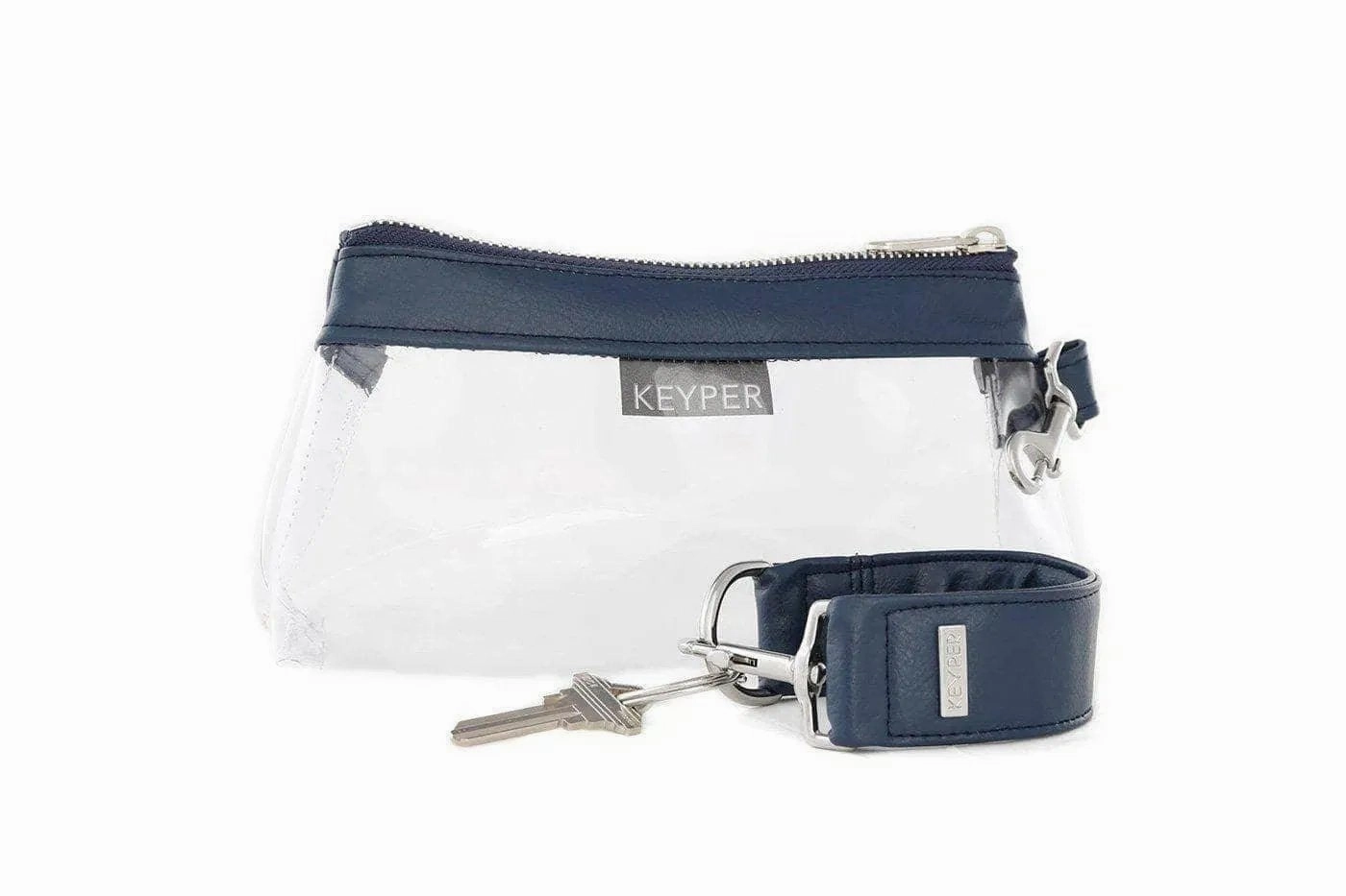True Navy Vegan Leather 2-Piece Wristlet Set