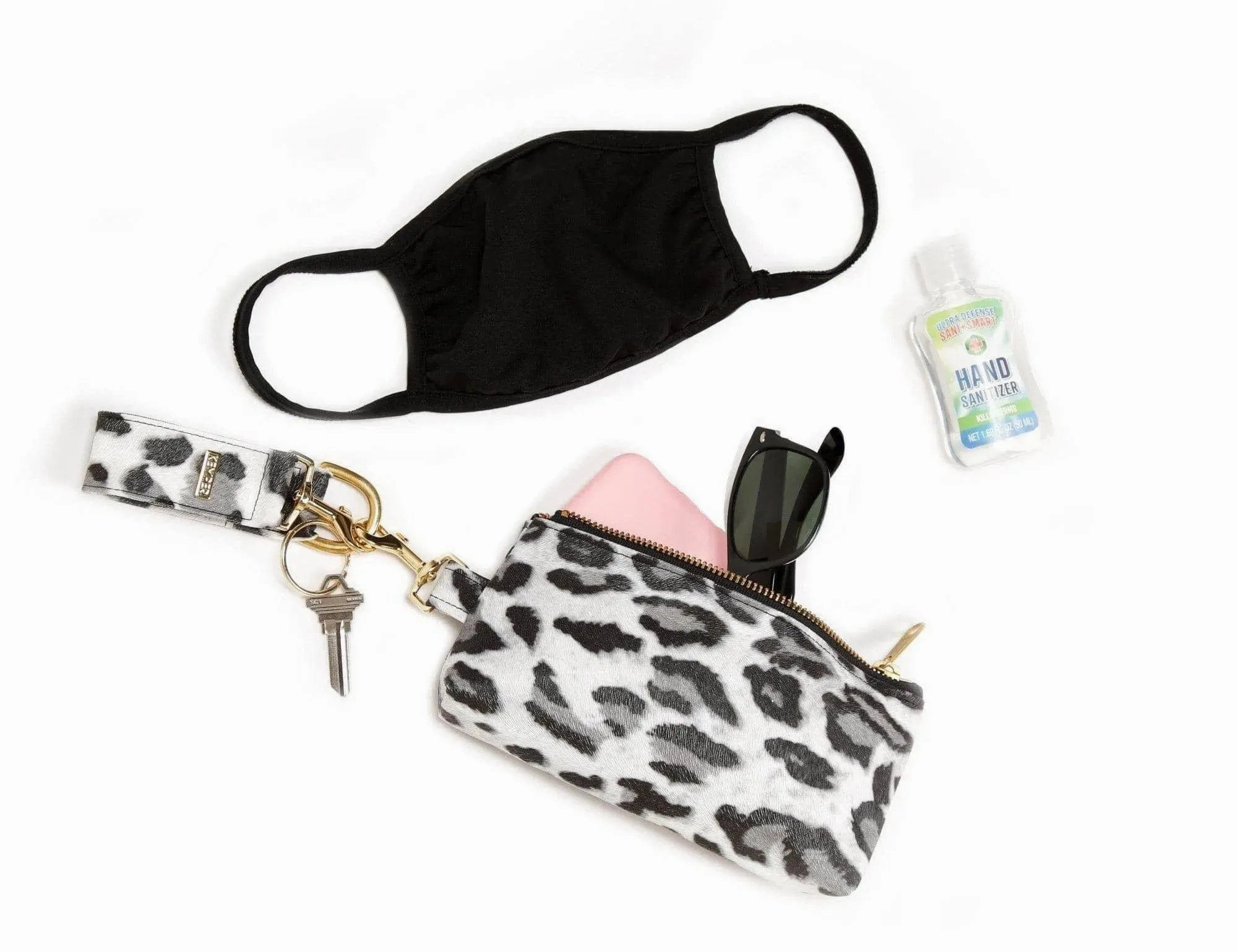 True Navy Vegan Leather 2-Piece Wristlet Set