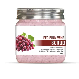 TU Red Plum Wine Scrub | Soft & Smooth Skin | Provides Deep Hydration | Perfect Result Perfect Glow | Made With Natural Ingredients | For All Skin Type | Both For Women & Men | 450ml