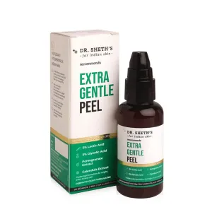 TV Extra Gentle Peel With 10% AHA Glycolic & Lactic Acid For Even-Toned & Bright Skin | Chemical Peel, Peeling Solution for Face, Chemical Exfoliator | For Women & Men (30ml)