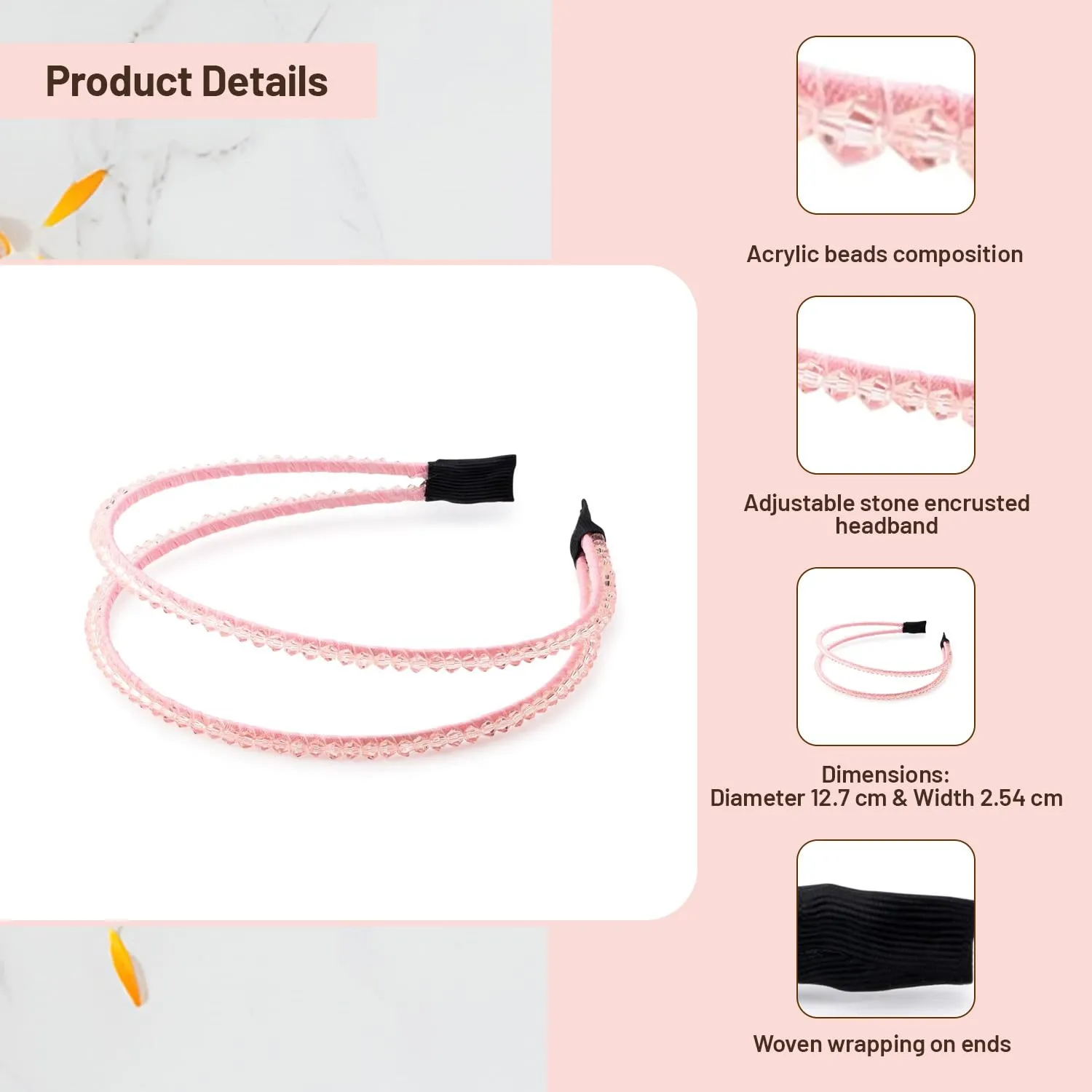 Twinkle Double Tiara Headband for Girls - Ballet Slipper, Dazzling Crystal-Embellished Double-Tiered Design, Perfect for Weddings, Balls, and Special Occasions