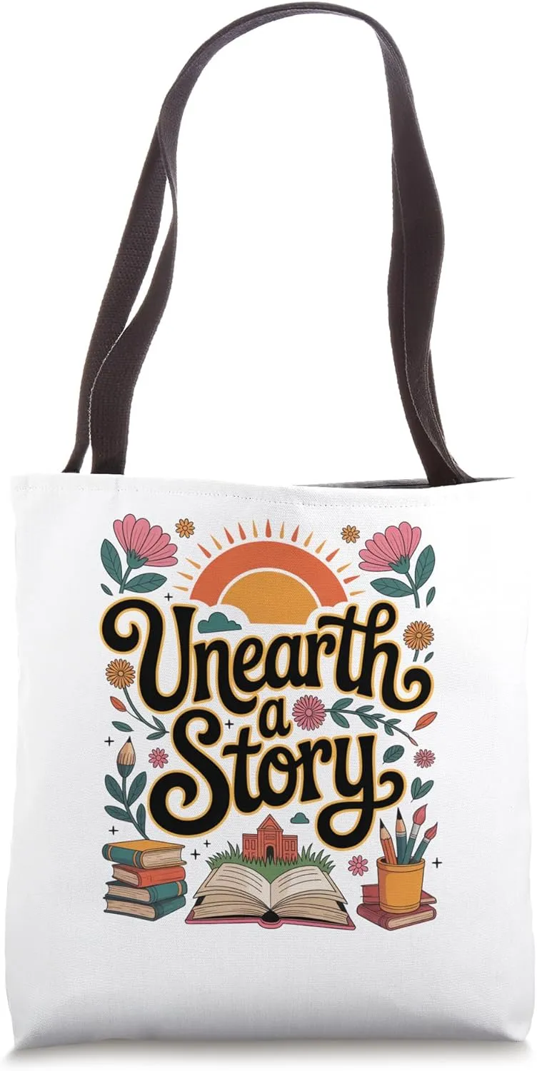 Unearth a Story BOHO style Tote Bag