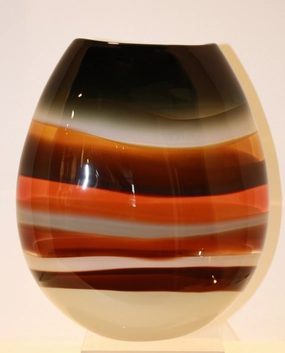 United Glass Blowing Barrel Vase