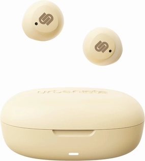 Urbanista Wireless Earbuds, Bluetooth 5.2 Enhanced Small Headphones, Touch Controls, 27 Hr Playtime, USB C Fast Charging Case, IPX Sweatproof Headphones for Running, Sports, Lisbon, Vanilla Cream