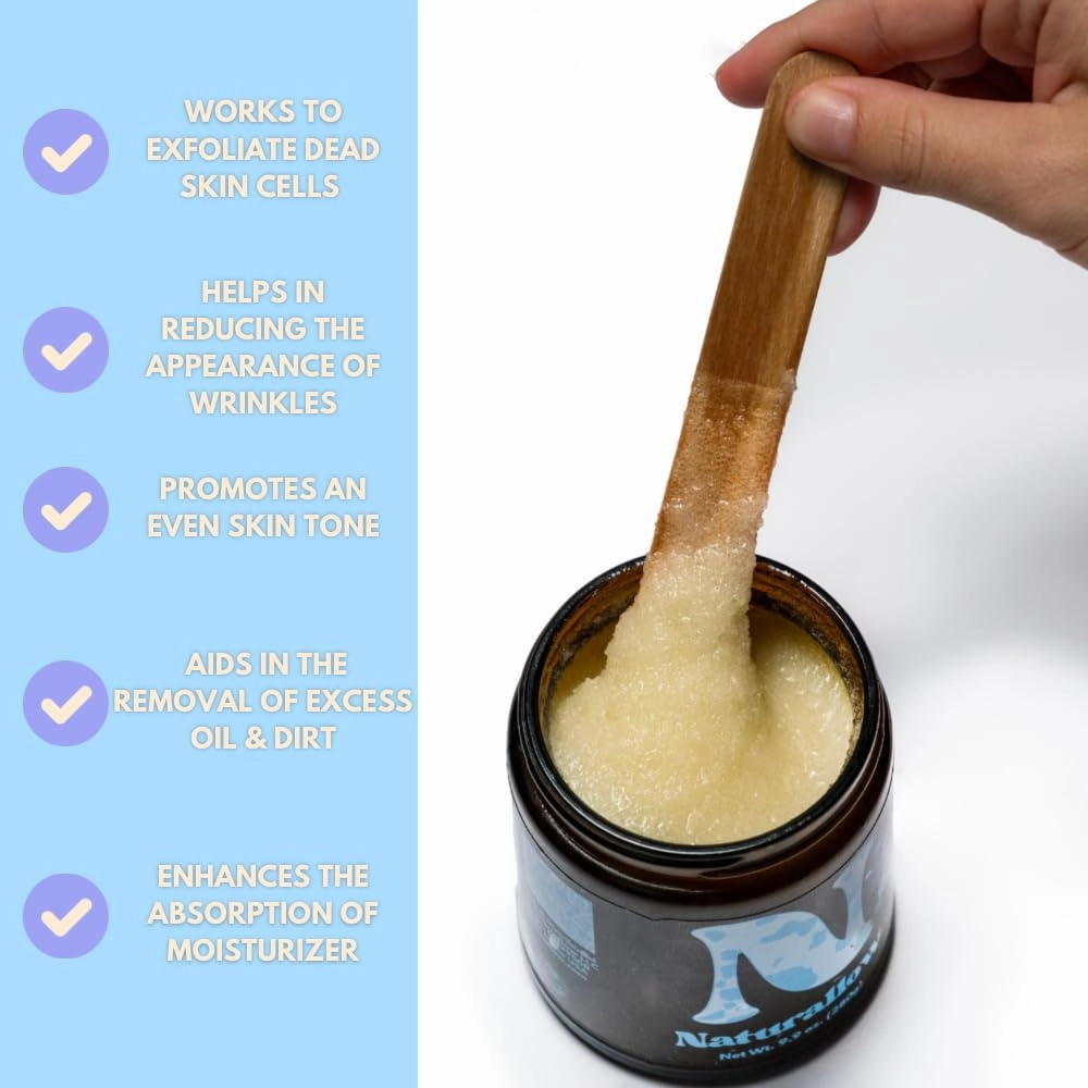 Vanilla Tallow Sugar Scrub - All Skin Type Friendly - Active Ingredient Sugar - Smoothing & Revitalizing - Transformative Spa-Like Experience - Soft and Glowing Skin Product