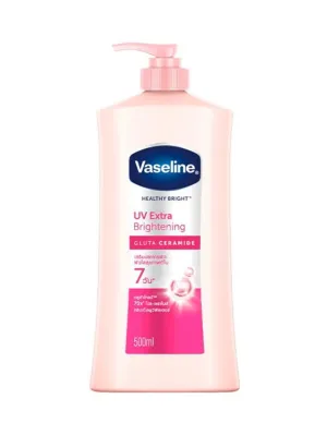 Vaseline Healthy Bright UV Extra Brightening Gluta Ceramide Body Lotion, Size 500ml, 16.90 Oz, (Pack Of 1)
