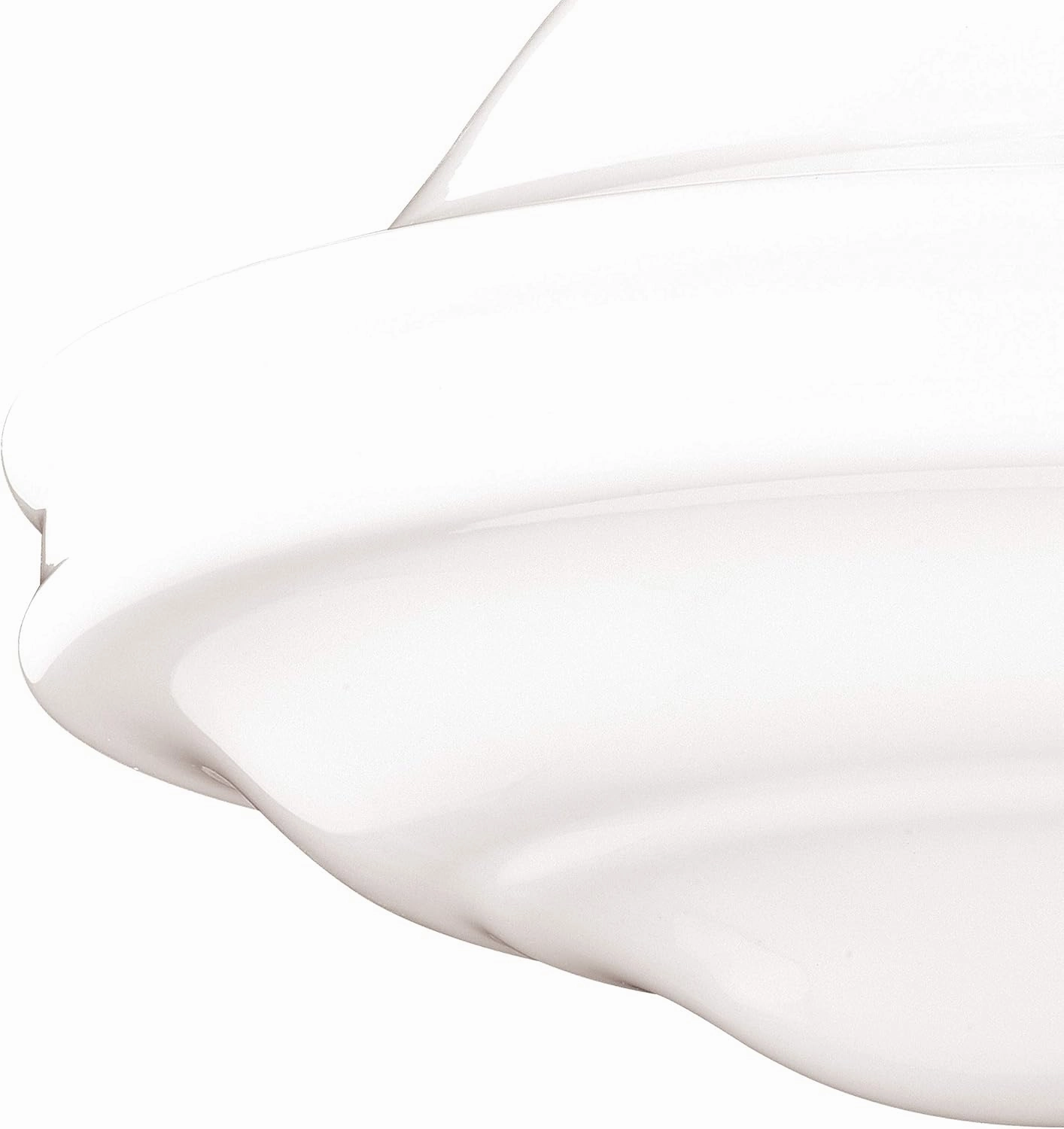 VAXCEL Huntley 12 Inch Schoolhouse Semi Flush Light, Satin Nickel Finish, White Milk Glass, Dimmable Ceiling Mounted Lighting